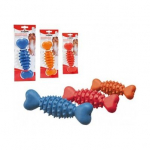 Camon kummihammas koertele koos harjastega hammaste puhastamiseks, 16 cm