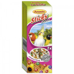 Avicentra Sticks Fruit, Nutty For Small Parrots t&auml;iends&ouml;&ouml;t puuviljade ja p&auml;hklitega v&auml;ikestele papagoidele, 2 x 55 g