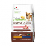 Natural Trainer Dog Sensitive No Grain Adult Mini Pork &ndash; t&auml;iss&ouml;&ouml;t t&auml;iskasvanud v&auml;ikest t&otilde;ugu koertele, sigade ja teraviljata, tundliku seedimisega, 2 kg