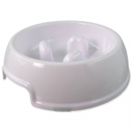 Dog Fantasy Slow Feeder LRG White kauss koertele aeglaseks toidu omastamiseks, 22x6 cm