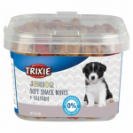 Trixie Junior Soft Snack Bones With Calcium v&auml;ikesed ja pehmed maiused kutsikatele, kanaga, lambaga ja l&otilde;hega, 140 g