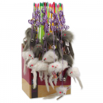 Magic Cat m&auml;ngukarp kassidele kohevate ja plastikust hiirtega, 24 tk.