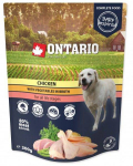 Ontario Chicken With Vegetables In Broth m&auml;rgtoit t&auml;iskasvanud koertele ja kutsikatele, 300 g