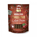 Brit Christmas Dental Stick hambahooldusmaiustus koertele kaneeli ja &otilde;unaga, 250 g