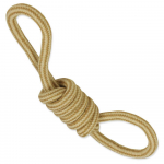 Dog Fantasy Jute 2 Rope Ring Tugger džuudist m&auml;nguasi koertele kahe silmuse ja s&otilde;lmega, 34 cm