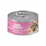 Four Friends Tuna & Shrimp konservid kassidele tuunikala ja krevettidega, 85 g