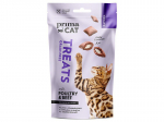 PrimaCat Treats Crunchy Skin & Coat kr&otilde;bedad maiused kassidele, kodulinnu- ja veiselihaga, 40 g