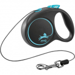 Flexi Black Design Cord Leash automaatne rihm koertele, XS, 3 m, kuni 8 kg