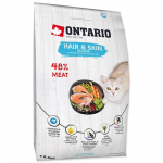 Ontario Cat Hair & Skin kuivtoit t&auml;iskasvanud kassidele terve naha ja karvkatte jaoks, 6,5 kg
