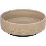Trixie BE NORDIC keraamiline/kummist kauss koertele ja kassidele, 0.5 l/&oslash; 16 cm, taupe