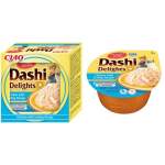 Inaba Churu Cat Dashi Delights kana ja kammeljakamarliha maiustused kassidele kanaliha ja kammeljakamarlihaga, 6 x 70 g