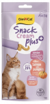 GimCat Snack Cream l&otilde;he & k&otilde;rvits (Senior) maiused kassidele, 6x15g