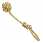 Dog Fantasy Jute Ball Tugger m&auml;nguasi koertele džuudist k&ouml;ie ja palliga, 38 cm