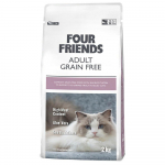 Four Friends Adult Grain Free teraviljavaba kuivtoit t&auml;iskasvanud kassidele pardi, kalkuni ja kanaga, 2 kg