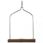 Bird Jewel Perch Hanging M puidust kiigud linnule metallkaarega, 27 cm