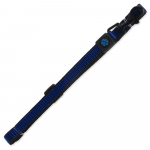 Active Dog Leash Strong S nailonrihm v&auml;ikestele koertele helkurniidiga, sinine, 1,5x120 cm