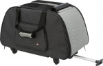 Trixie Trolley Removable Chassis loomade transpordikott ratastel koertele ja kassidele eemaldatava raamiga, must/hall, 34x43x67 cm