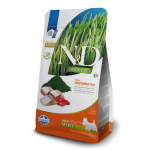 Farmina N&D Natural & Delicious Grain Free Adult Small teraviljavaba kuivtoit t&auml;iskasvanud v&auml;ikest t&otilde;ugu koertele, heeringas, spirulina ja goji marjad, 2 kg