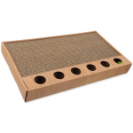 Magic Cat Scratcher Interactive Rectangle gofreeritud papi kriimustuslaud kassidele palliga, 43x24x5 cm