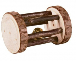 Trixie Natural Living Playing Roll With Bell n&auml;riliste m&auml;nguasi, merisigadele ja k&uuml;&uuml;likutele kellukesega, &oslash; 5&times;7 cm