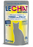 LeChat Natural Tuunikalaib kanaga želees kassidele, 80 g