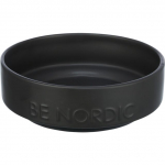 Trixie BE NORDIC keraamiline/kummist kauss loomadele, 0.5 l, &oslash; 16 cm, must