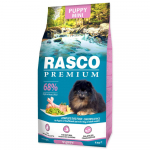 Rasco Premium Puppy/Junior Small kuivtoit v&auml;ikestele kutsikatele kanaga ja riisiga, 1 kg