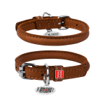 WAUDOG nahast koerarihm QR-passiga, XS, 17-20 cm x 6 mm, pruun