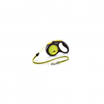 Flexi New Classic Neon M 5m Tross v&auml;ljat&otilde;mmatav rihm koertele helkurdetailidega, kuni 20 kg