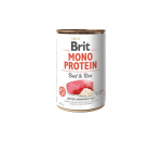 Brit Care Mono Protein Beef & Rice konservid koertele, 400 g