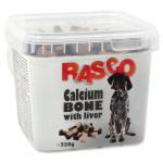 Rasco Calcium Bone With Liver luukujulised maiused koertele, kaltsiumi ja maksaga, 550 g