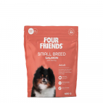 Four Friends Small Breed Salmon t&auml;isv&auml;&auml;rtuslik toit l&otilde;hega t&auml;iskasvanud v&auml;ikest t&otilde;ugu koertele, 400 g