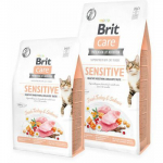 Brit Care Cat Grain-Free Sensitive Healthy Digestion & Delicate Taste teraviljavaba kuivtoit t&auml;iskasvanud kassidele tundliku seedimisega, 0,4 kg