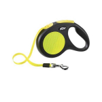 Flexi Neon New Classic M automaatne lintrihm koertele kuni 25 kg, neoonv&auml;rv, 5 m