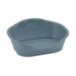 StefanPlast Sleeper 2 voodi koertele ja kassidele, vastupidav plastik, terashall, 68,5 x 49 x 27,5 cm