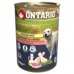 Ontario Dog Chicken Pate With Herbs t&auml;isv&auml;&auml;rtuslik konserv t&auml;iskasvanud koertele, 400 g
