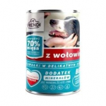 Pet Republic Frendi Dog Can For Dog Beef t&auml;isv&auml;&auml;rtuslik konservtoit veiselihaga maitsvas kastmes k&otilde;ikide t&otilde;ugude t&auml;iskasvanud koertele, 400 g