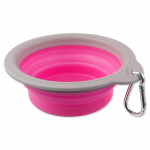 Dog Fantasy Reisikauss SML-GREY servaga, PINK kauss &ndash; reisikauss