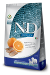Farmina N&D Ocean Herring Orange Adult Medium Maxi teraviljavaba kuivtoit t&auml;iskasvanud keskmistele ja suurtele koertele heeringa ja apelsiniga, 12 kg