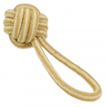 Dog Fantasy Jute Ball Tugger džuudist k&ouml;is palliga ja aasaga koertele, 28 cm