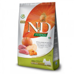 Farmina N&D Grain Free Adult S metssiga, k&otilde;rvits ja &otilde;unad teraviljavaba kuivtoit v&auml;ikestele t&auml;iskasvanud koertele, 7 kg
