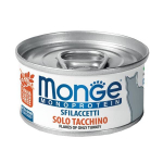 Monge Flakes Monoproteinic konservid kassidele kalkunilihaga, 80 g