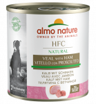 Almo Nature HFC Natural Vasikaliha & Sink m&auml;rgtoit t&auml;iskasvanud koertele, 290 g
