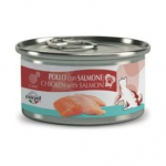 Marpet Chef Cat Chicken With Salmon m&auml;rg t&auml;iends&ouml;&ouml;t t&auml;iskasvanud kassidele kanaliha ja l&otilde;hega, 80 g