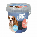 Four Friends Training Treats Turkey teraviljavabad pehmed maiused koertele kalkuniliha ja maksaga, 400 g