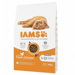 IAMS Cat Kitten Chicken kuivtoit kassipoegadele, kanaga, 10 kg