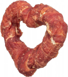 Trixie Denta Fun Heart With Duck Breast hambahooldusmaiustus koertele, gluteenivaba ja ilma lisatud suhkruta, &oslash; 8 cm, 40 g