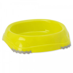 Plaček Bowl Non-slip plastikust kauss libisemiskindla alusega koertele ja kassidele, kollane/sidrun, 210 ml
