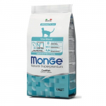 Monge Monoproteiin kuivtoit kassidele steriliseeritud kassidele tursaga, 1,5 kg