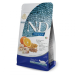 Farmina N&D Cat Low Grain kuivtoit t&auml;iskasvanud kassidele tursa ja apelsiniga, 1.5 kg